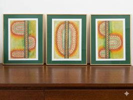 Triptyque de tableaux abstraits originaux, uniques et signés