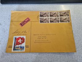 Altes Briefcouvert mit schönen Marken