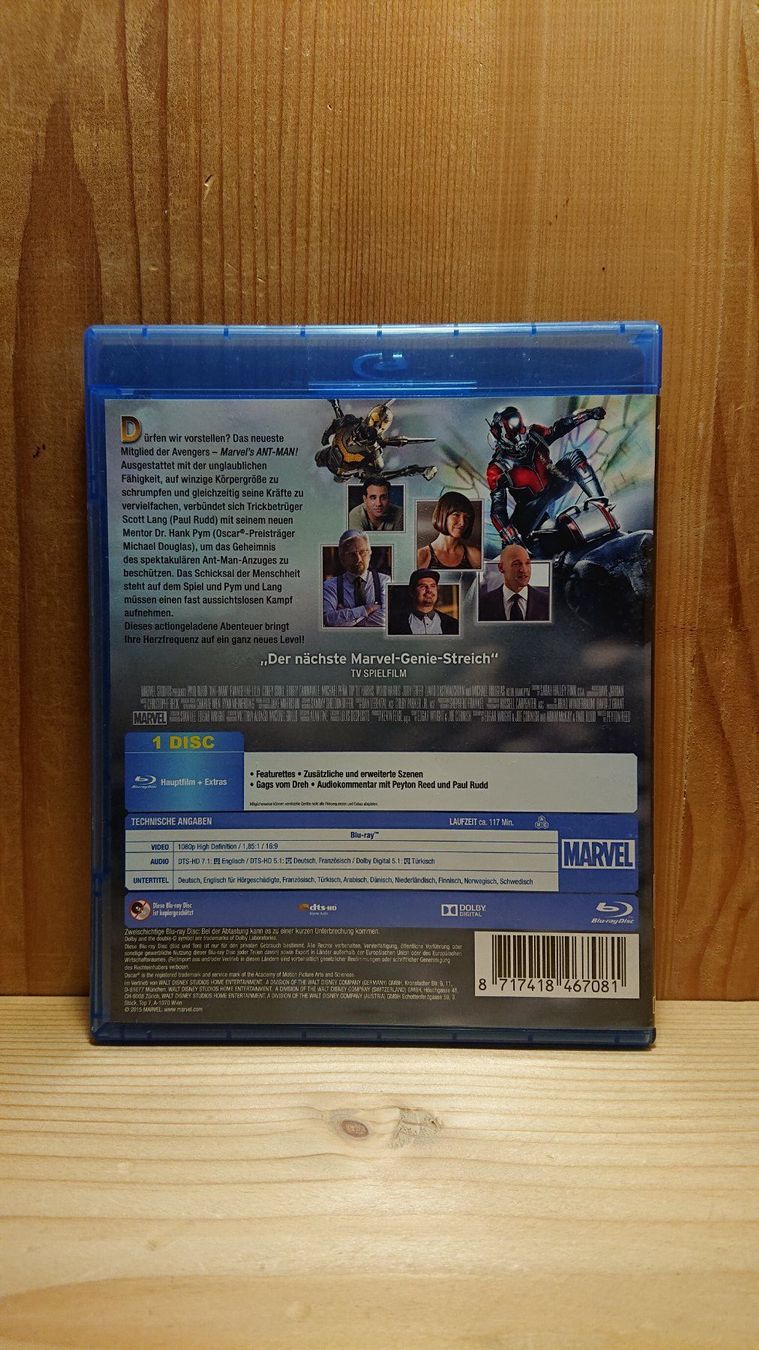 Tutti i DVDs: ANT-MAN Blu-Ray – Usato da Wilderswil venduto da Exebub 1