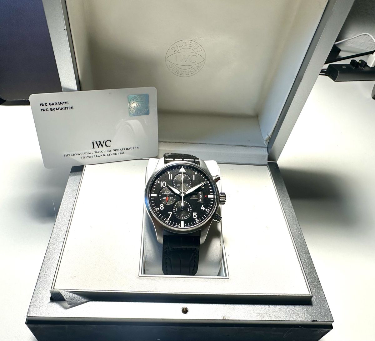 IWC Montres: IWC Pilot Chronograph Ref. 3777 Full Set, 2012 – D'occasion à Pregassona par antgiutra1974 1