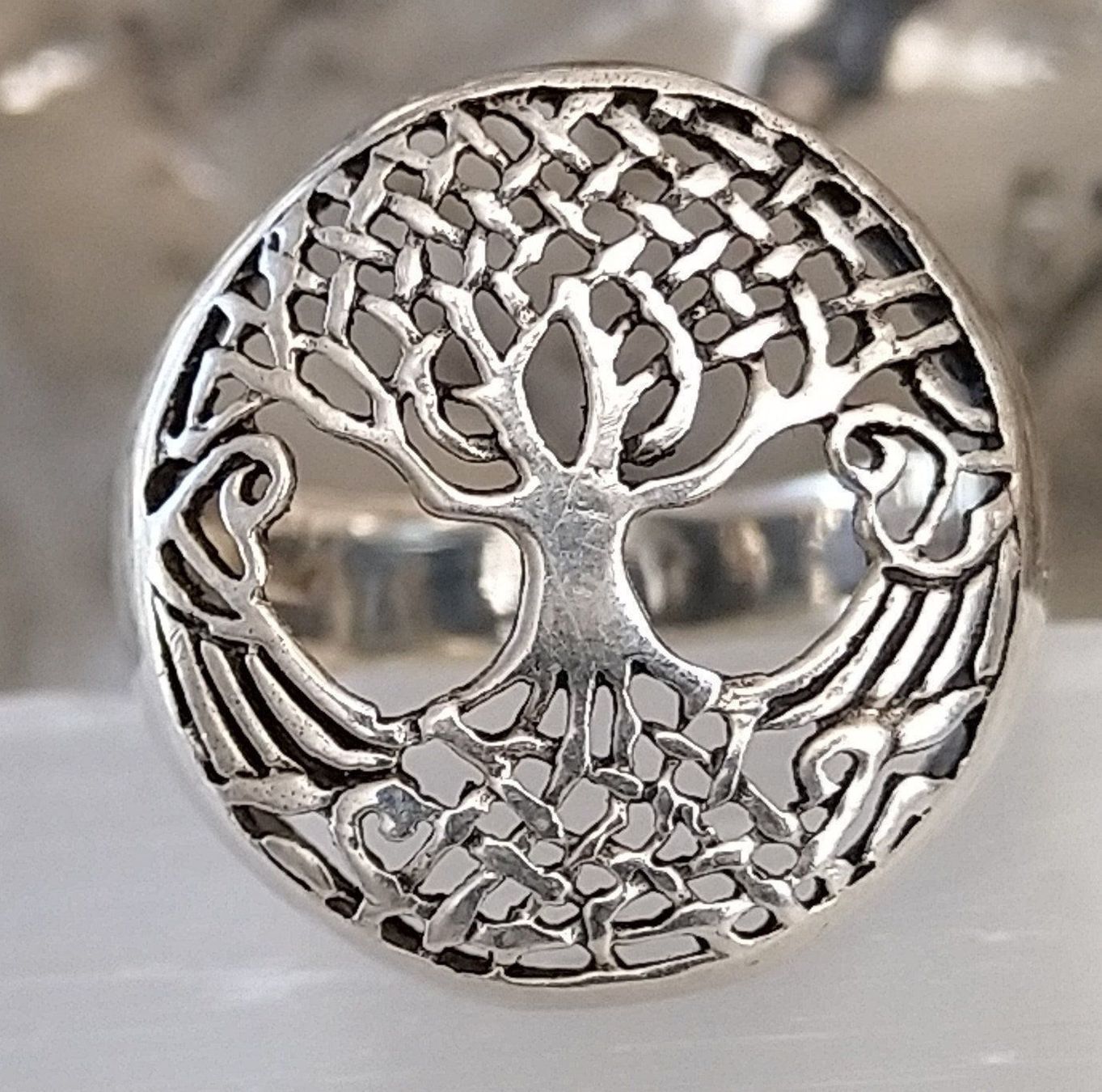 Anelli: BAUM DES LEBENS RING IN 925 SILBER – Usato da Romanshorn venduto da BoutiqueA