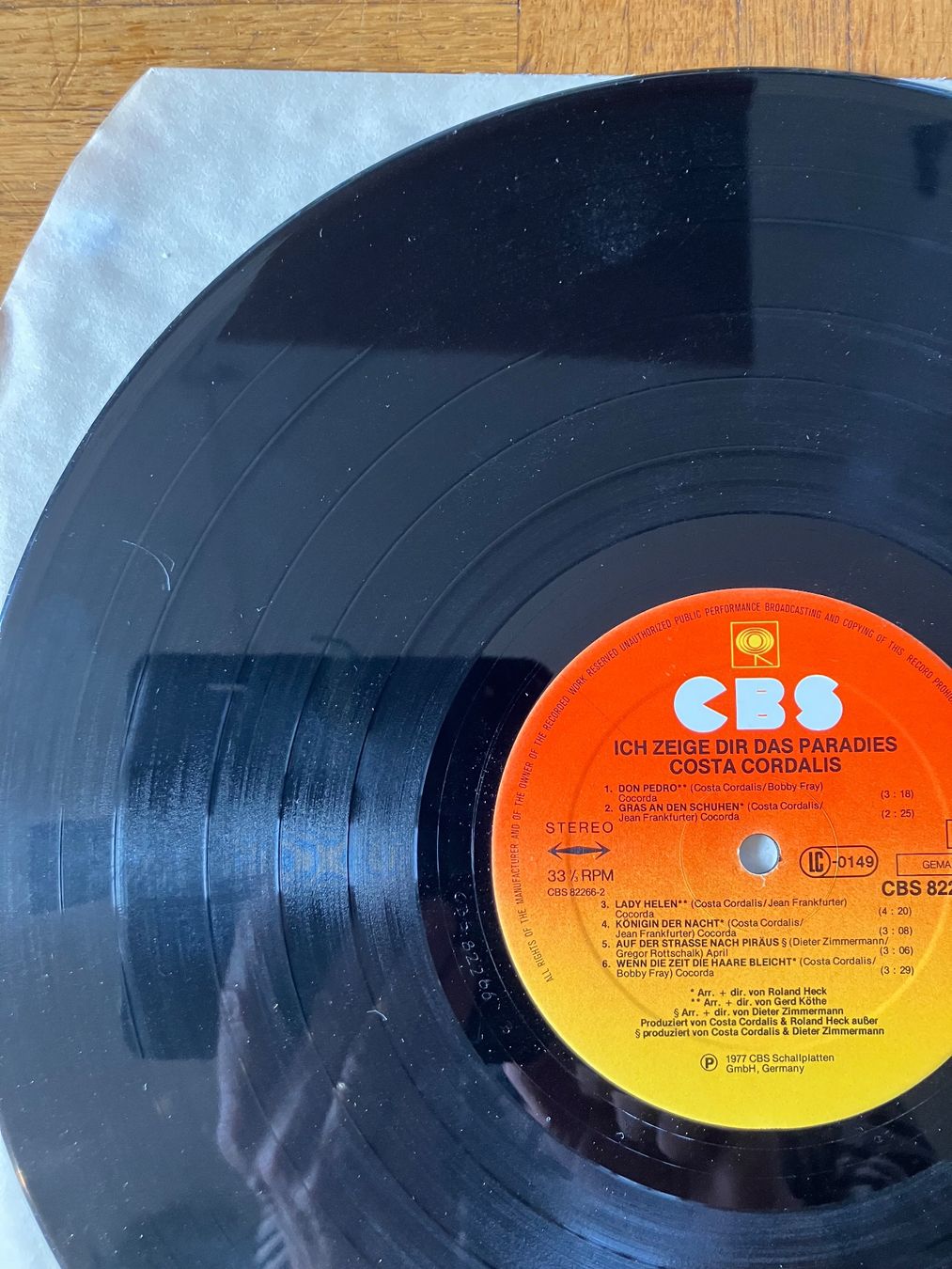 Dischi in vinile: LP   Costa Cordalis  /  Ich zeige dir das Paradies – Usato da Winterthur venduto da efant12 3