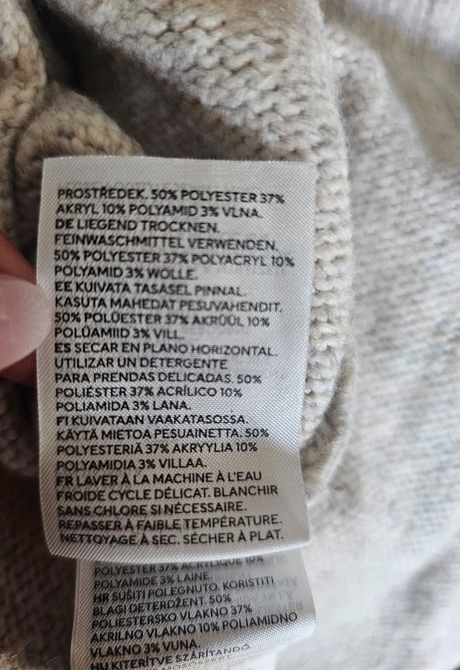 H&M Maglioni & Felpe: Langer Strick Pullover Gr. M H&M Beigetöne mit Wollanteil – Usato da Füllinsdorf venduto da Sunnebliemli7 4