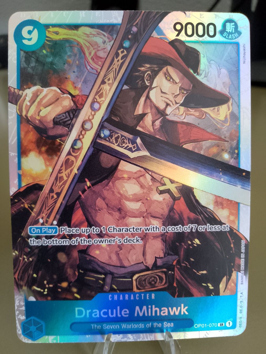 Bandai Carte collezionabili: One Piece Dracule Mihawk OP01-070 SR Englisch – Nuovo (secondo la descrizione) da Jona venduto da Stack