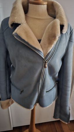 Armani Jeans Wildleder Lammfell-Jacke