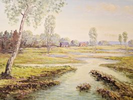 Gemälde "Sommerlandschaft" von J.M. Erni 1942