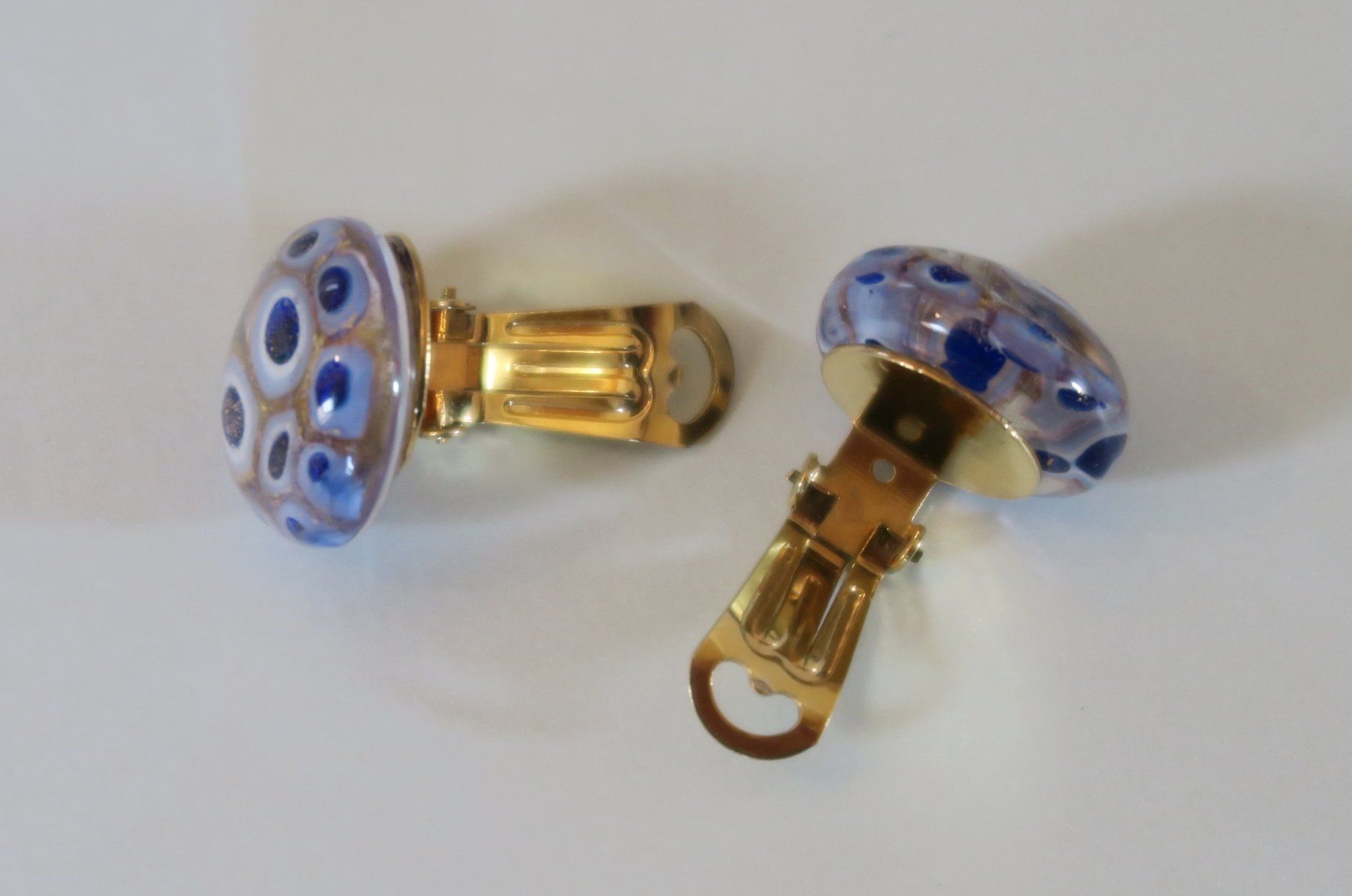 Orecchini pendenti & Orecchini a lobo: Ohrclip Glas blau/transparent – Usato da Brittnau venduto da marlenestone 1