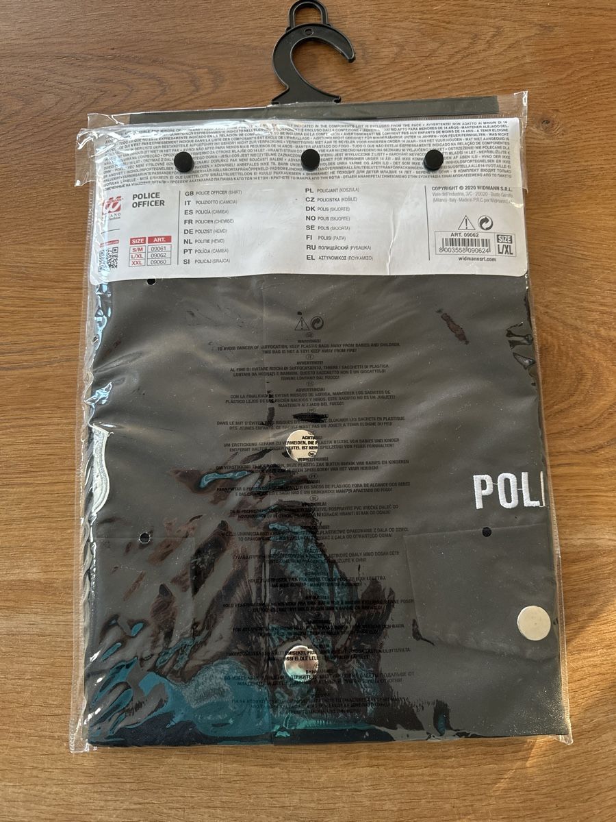 Costumi: Fasnachtskostüm Police Officer – Nuovo e nell'imballaggio originale da Sonnental venduto da showconcept303 1