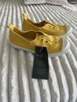 OXMOX NATURKAUTSCHUK SOHLE SOMMERSCHUHE NEU GR 30 GELB
