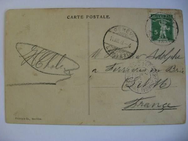 Cartoline postali: AK  Genève - La Jetée et Mont Blanc – Usato da Gundetswil venduto da Egro01 1
