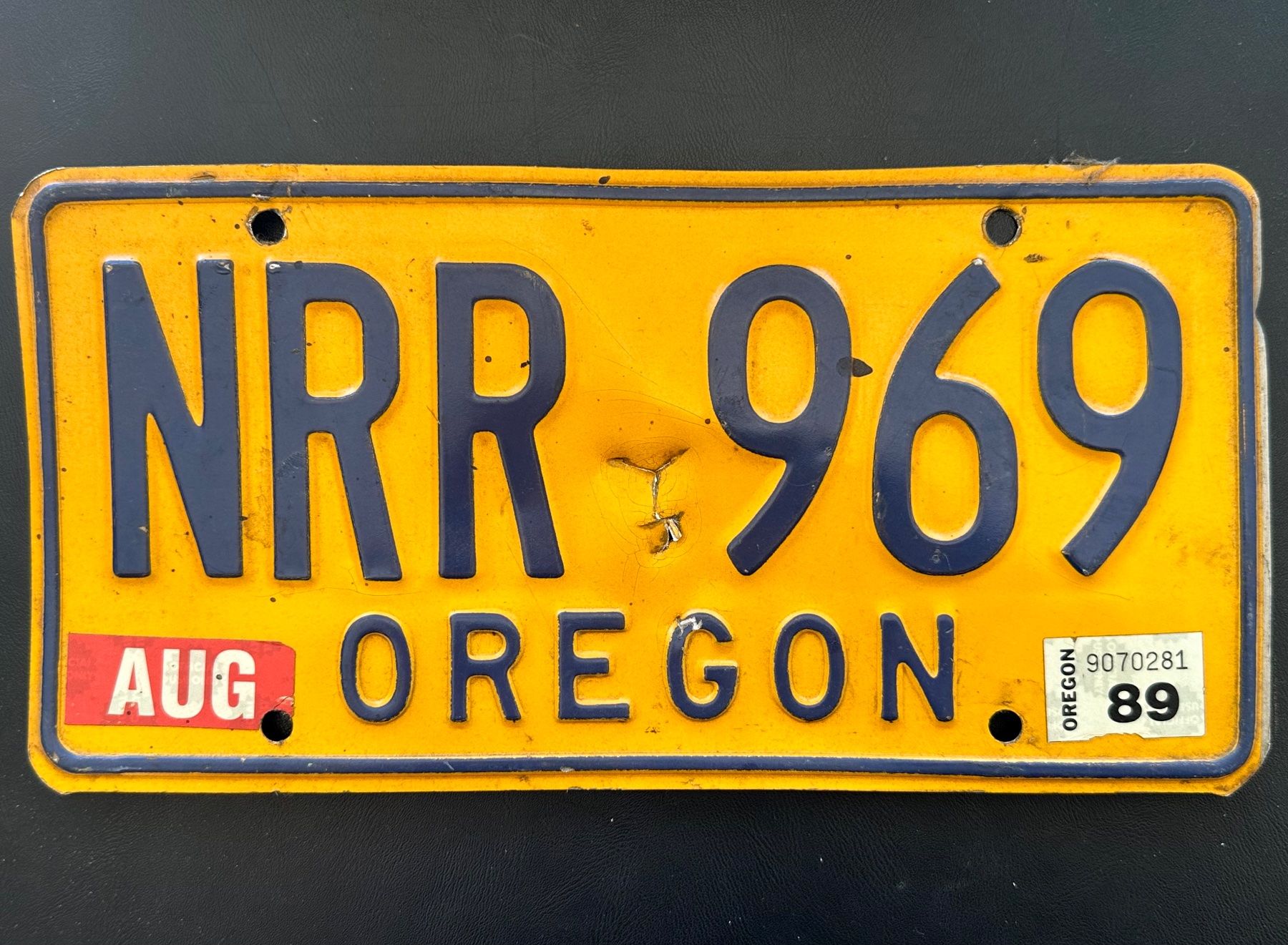Insegne: Autonummer Oregon 1989 USA – Usato da Seltisberg venduto da quadartswiss