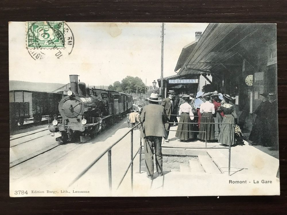 ROMONT La Gare, Train/ à vapeur, animée, ambulant Kaufen