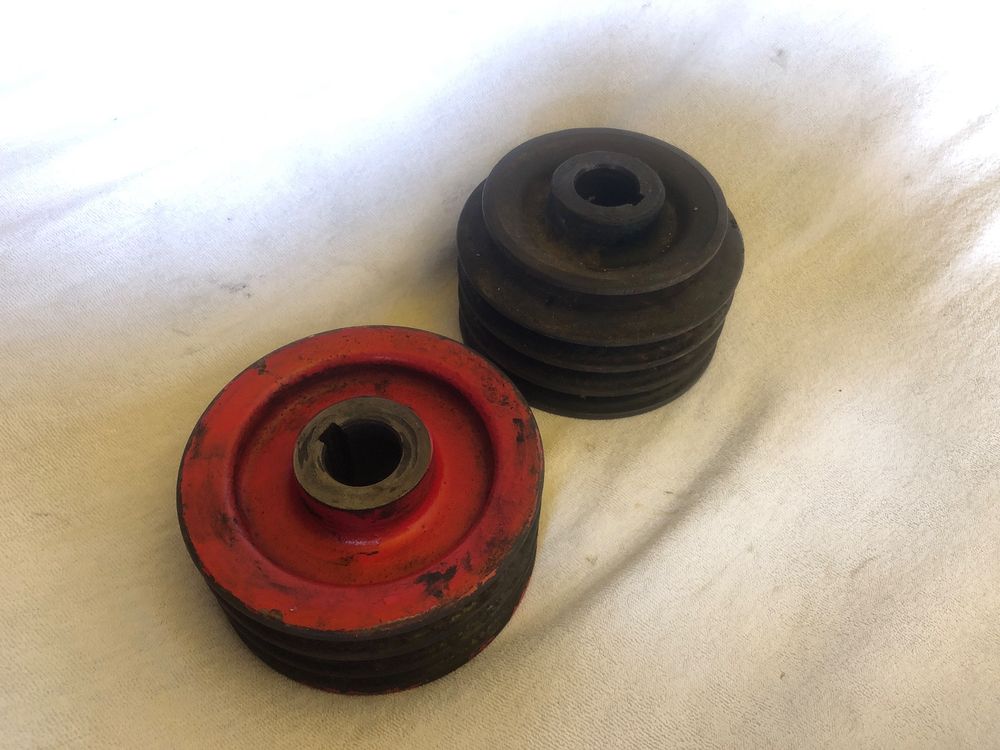 Gussgrau Riemenscheibe Typ A 16x100mm - Für Motor Antriebswelle Luftkompressor