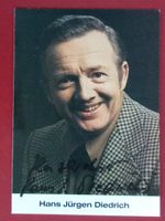 Hans Jürgen Diedrich 1923-2012 Autogram Fotopostkarte 10x15c