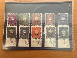 LIECHTENSTEIN Kronen Dienstmarken 1950