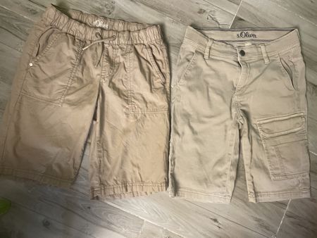 2 s.Oliver Shorts, beige, Gr. 152, Sommer-Set, Top Zustand!