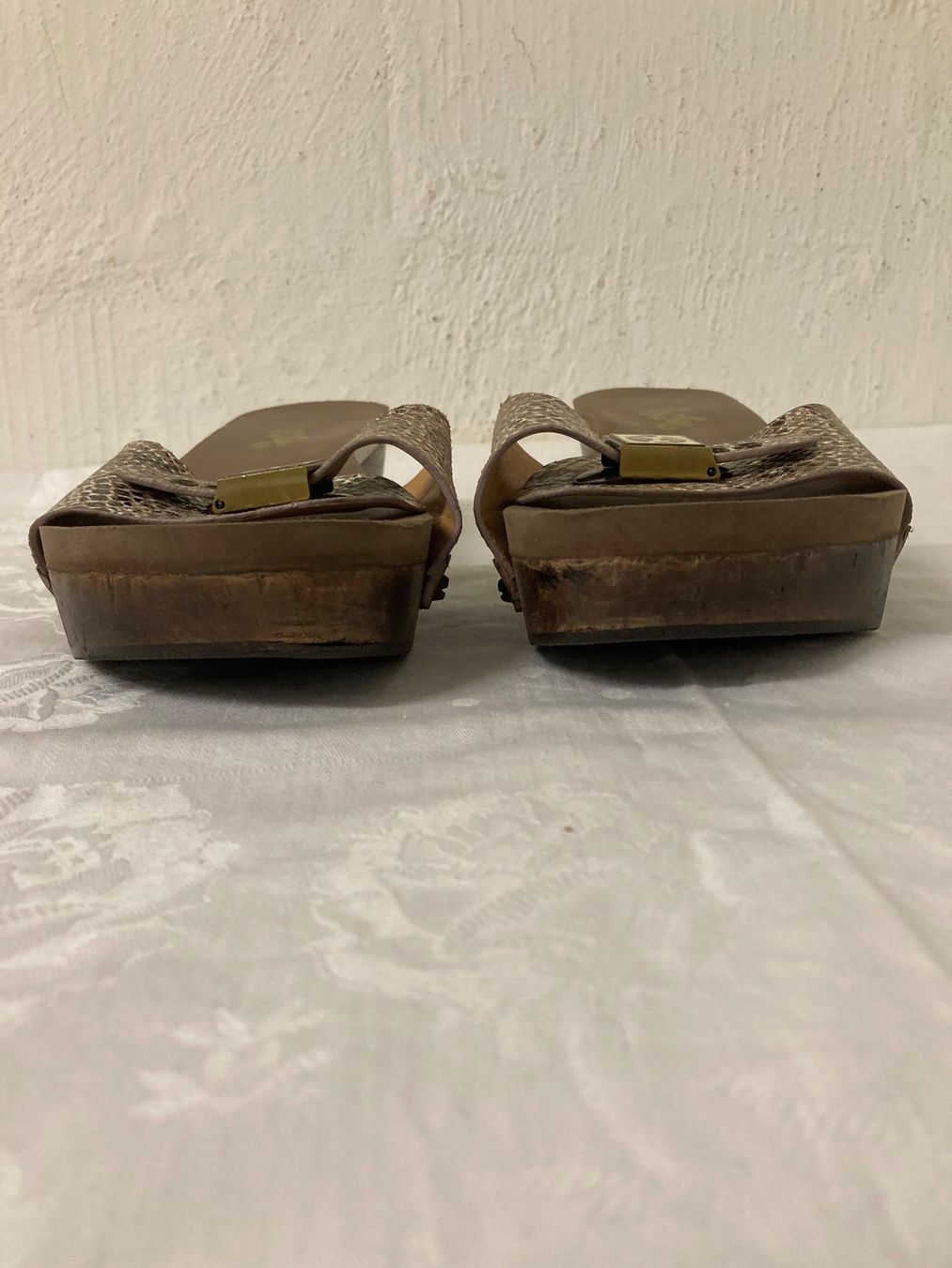Scarpe da donna: Designer Flogg Holz-Clog, USA,  Leder Gr:38💎 – Usato da dübendorf venduto da Vintage_55 6