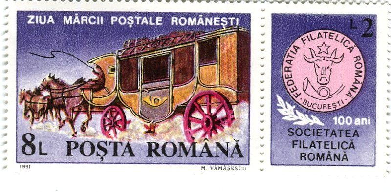 Tutti i francobolli: Briefmarken "Kutsche". Rumänien. – Nuovo e nell'imballaggio originale da Basel venduto da Butsch5