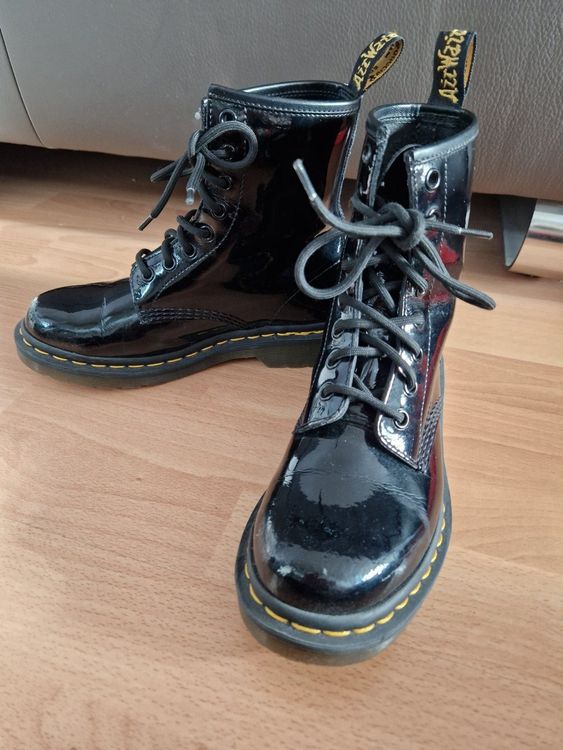 Dr martens hotsell schwarz lack 37