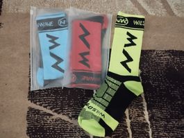 Set of 3x Wave MN Cycling Socks, Brand New!