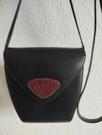JOOP! Ledertasche schwarz Umhängetasche Vintage