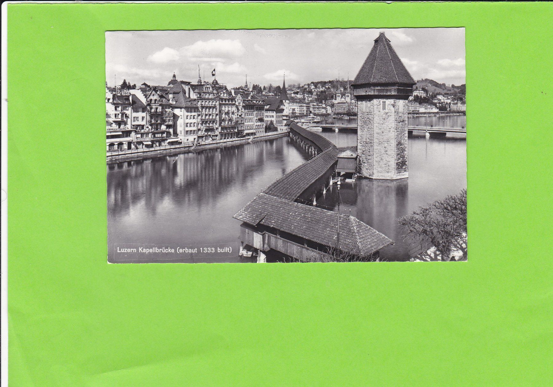 Cartoline postali: Luuzern-Kapellbrücke – Usato da St. Peterzell venduto da neckertal
