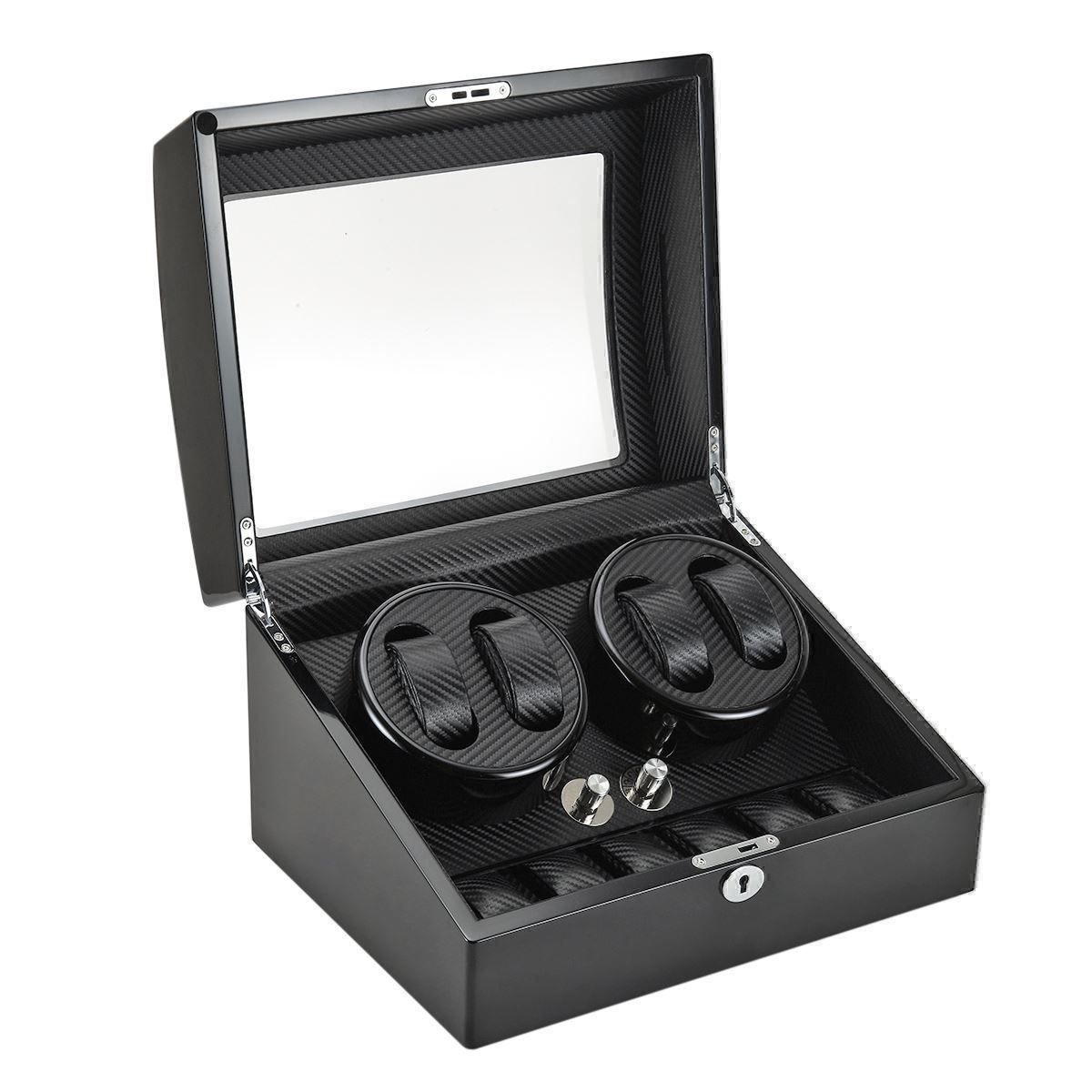 Scatole porta orologi: Uhrenbeweger Beleuchtung Winder Uhrenbox – Nuovo (secondo la descrizione) da Thun venduto da Newnewshop