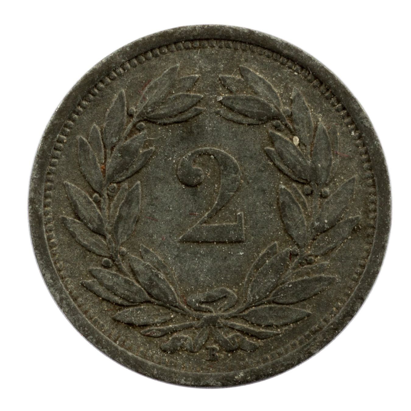 Tutti le monete: Schweiz / Suisse - 2 Rappen - 1944 – Usato da Rotkreuz venduto da Swiss-Coins 1
