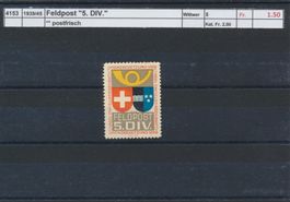 1939/45 Feldpost "5. DIV.", ** postfrisch