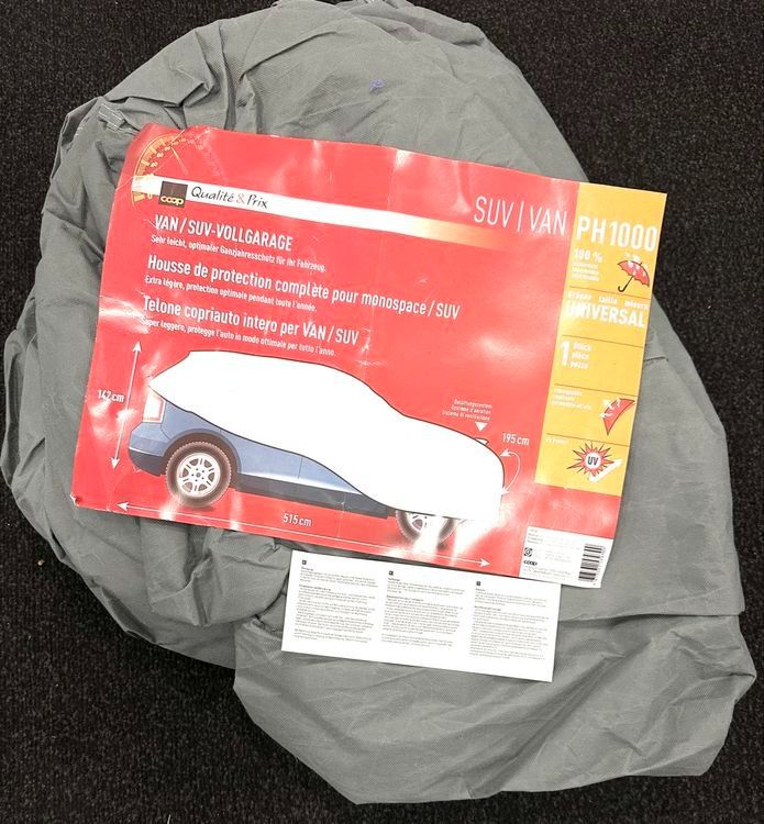 Coperture: SUV VAN Auto Abdeckung PH1000 Auto Garage TOP – Usato da Thalwil venduto da Chiaraai 1