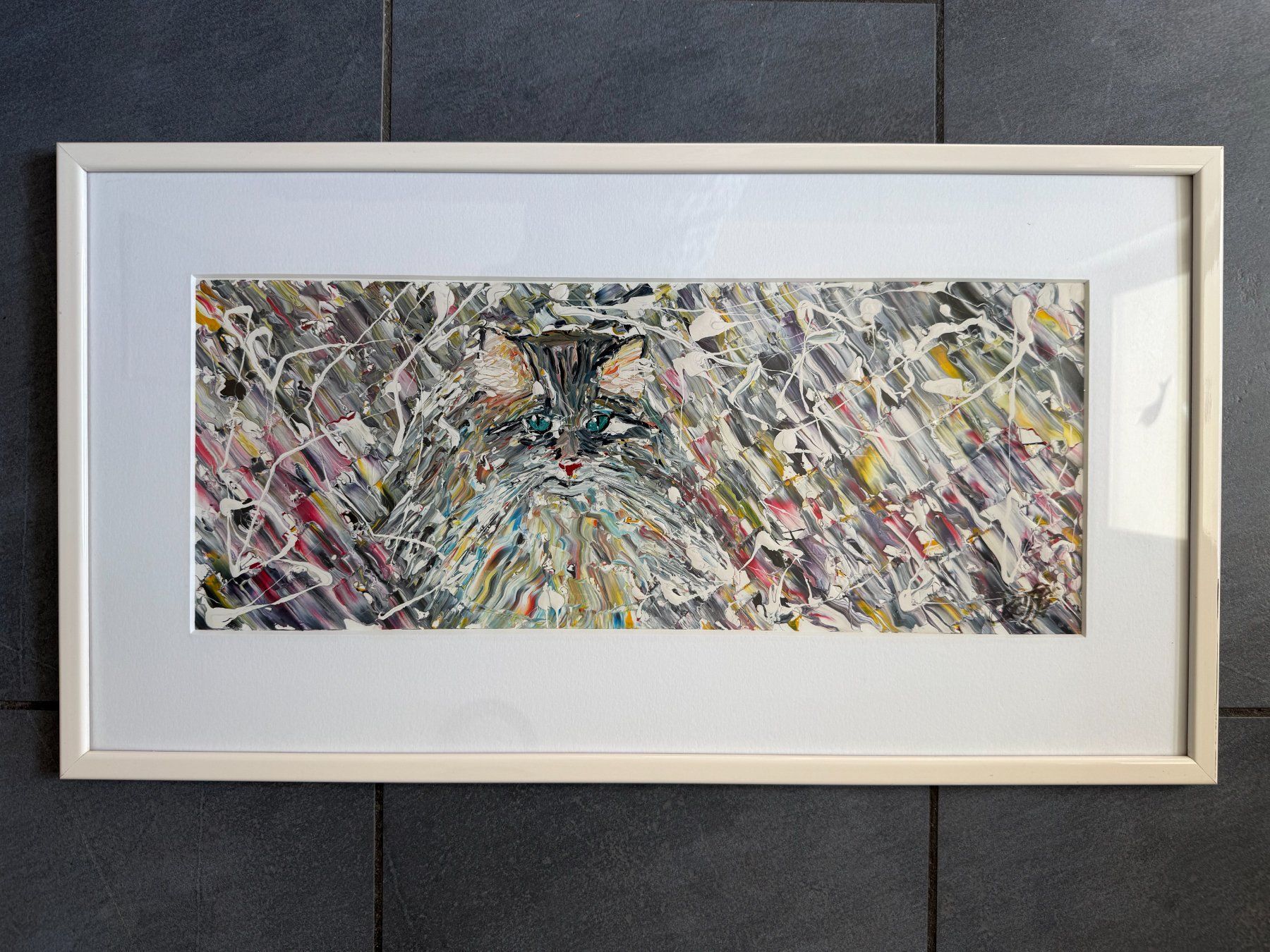Dipinti: Gemälde  Katze  signiert  Baffi vom  4.8.2000 – Usato da Subingen venduto da ArtBead 3
