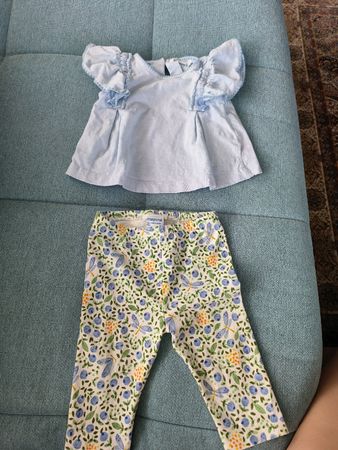 Süsses Mayoral Set: Bluse & Legging mit Blumenmuster 🌸🦋
