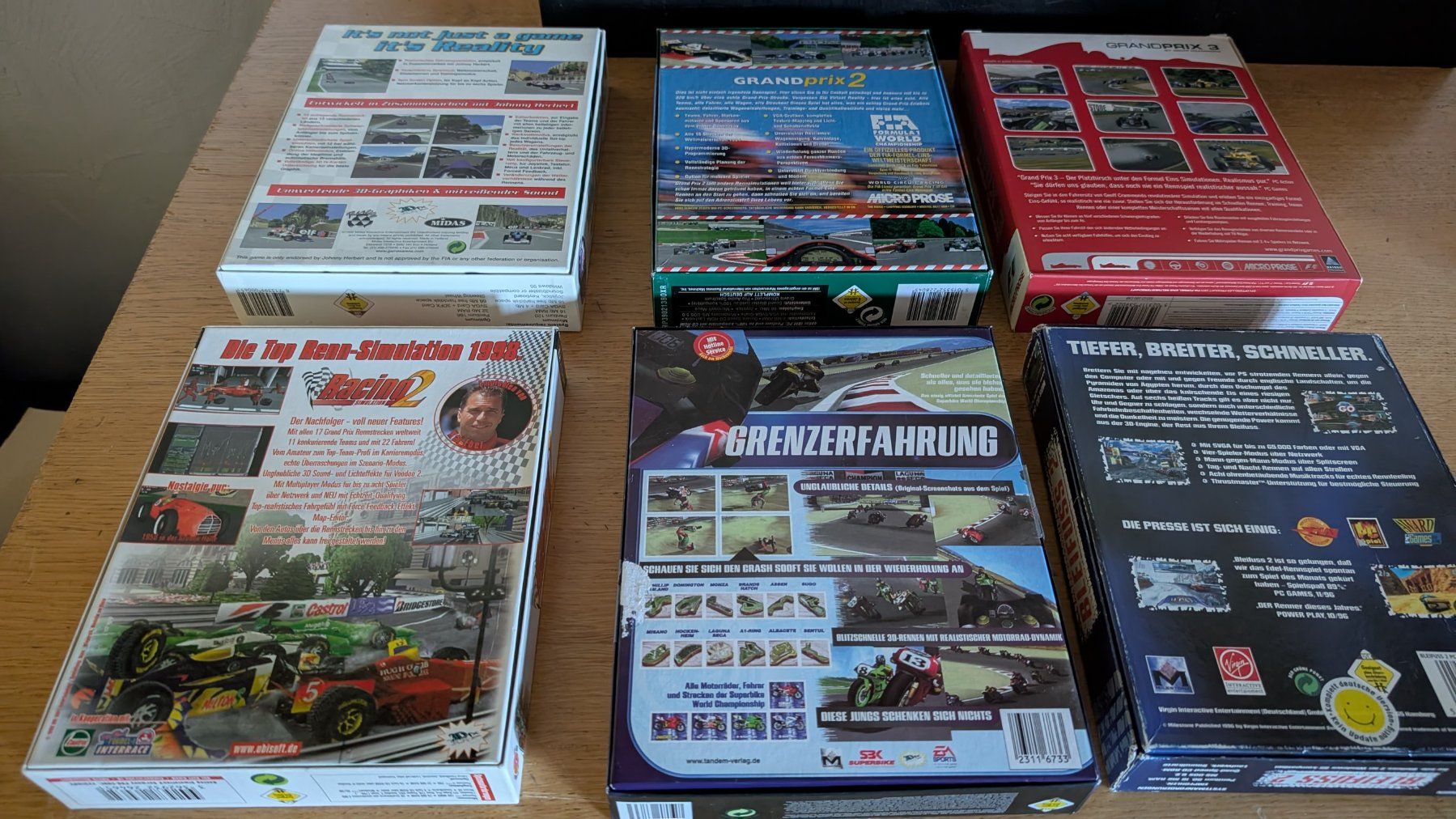 Giochi: 6x Retro BigBox Games Racing – Usato da Bad Ragaz venduto da MR_BR 1