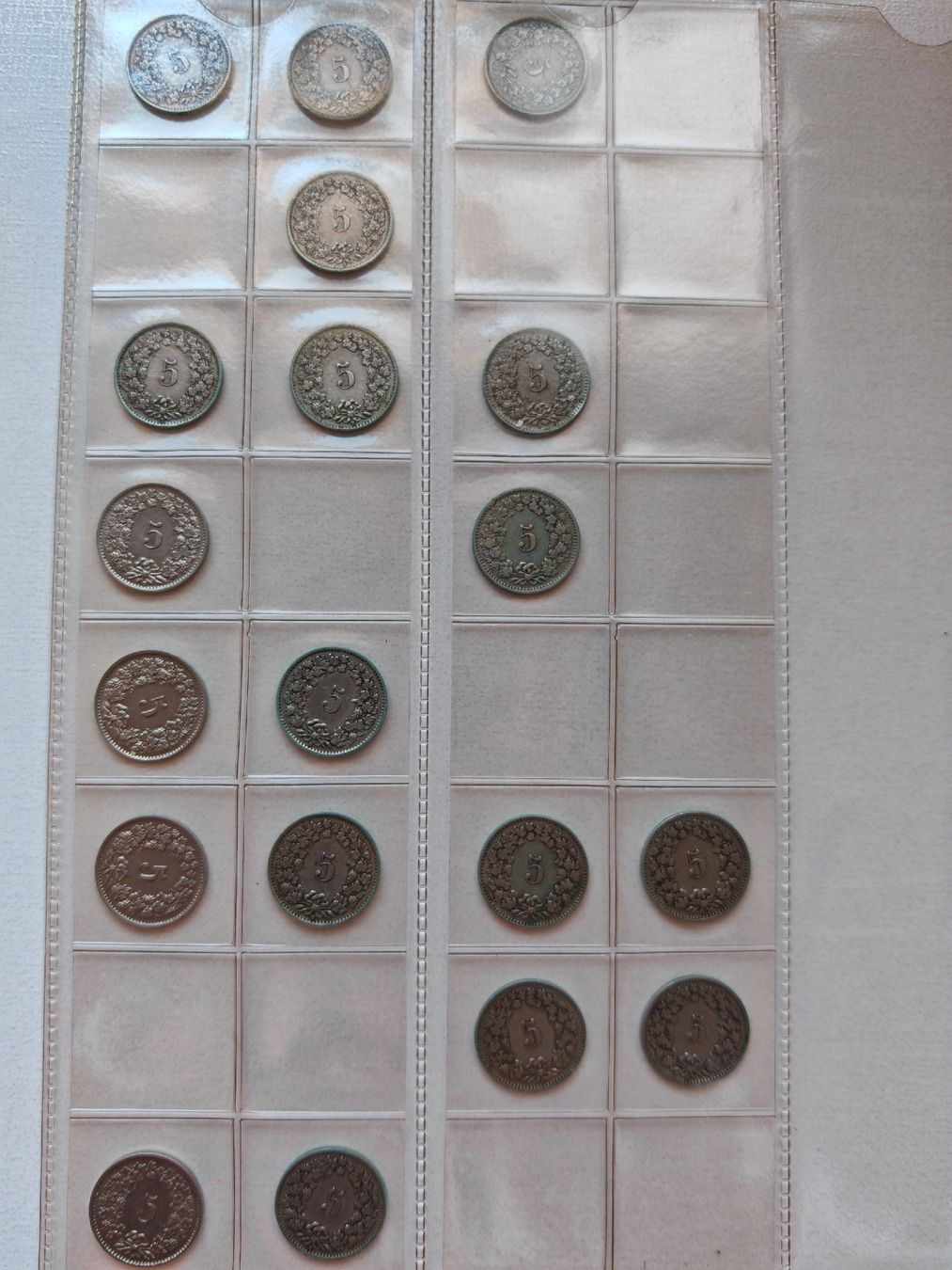 Tutti le monete: 93x 5 centimes 1907-1990 – Usato da Bex venduto da sni_q7lh 1