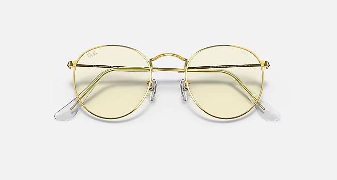 Brillen & Gläser: RayBan Round Metal gold/evolve yellow – Gebraucht aus Oberburg von rap_r7yl 1