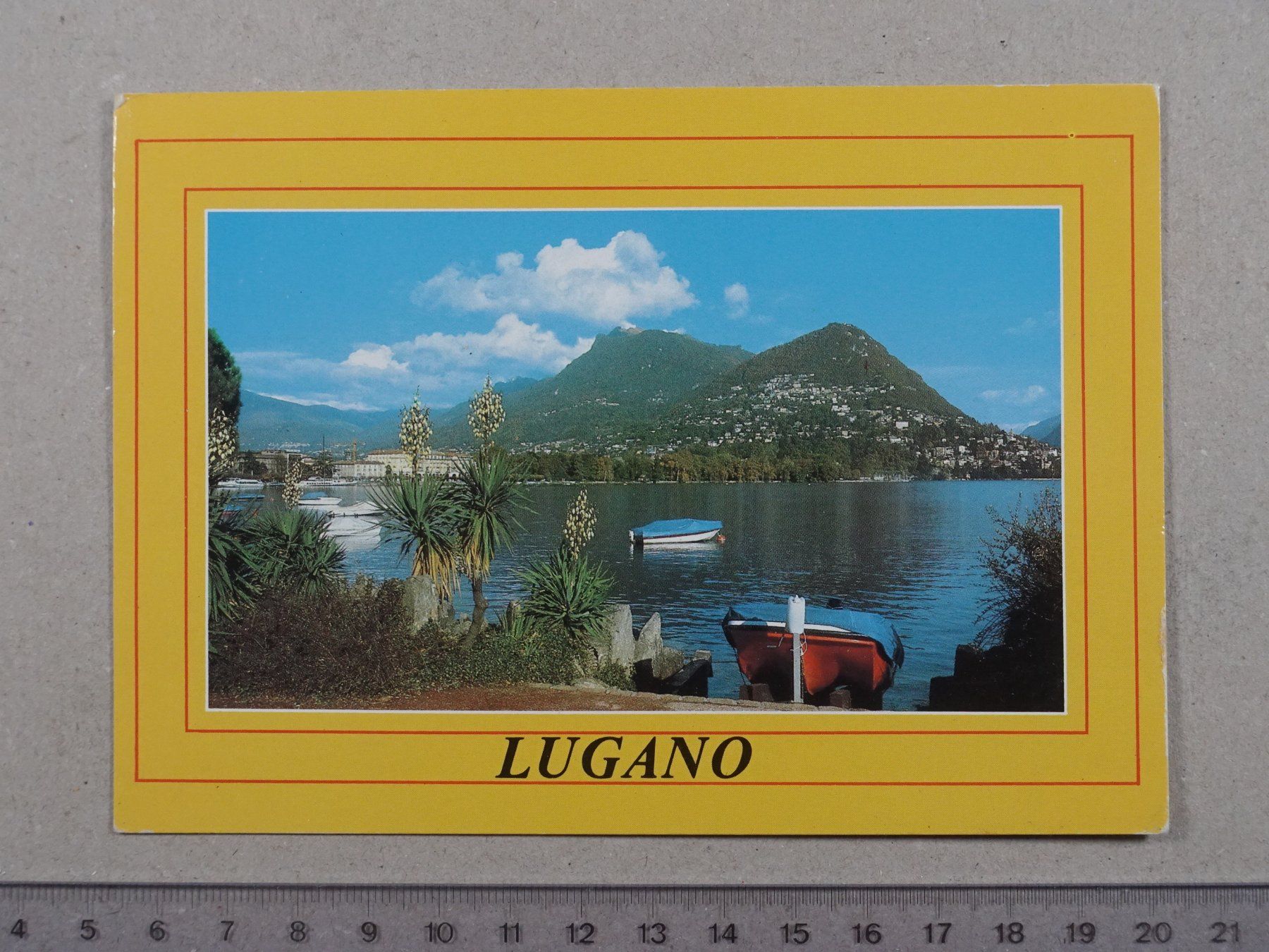 Cartoline postali: Lugano, 1988 – Usato da Lenzburg venduto da fh1