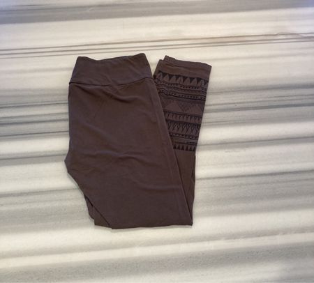 Leggings mit Muster,Moskitoo, Dunkelbrau Gr.S/M
