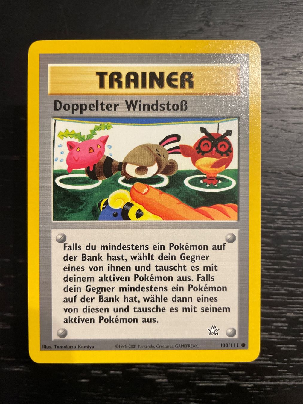 Pokémon Sammelbilder & Trading cards: Pokemon Doppelter Windstoss 100/111 neo – Gebraucht aus Hugelshofen von Suimosa