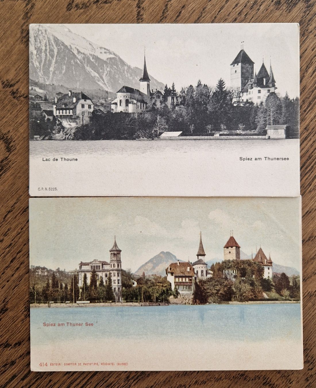 Cartoline postali: 4 AK Spiez, ungelaufen – Usato da Ebikon venduto da Donar50 2