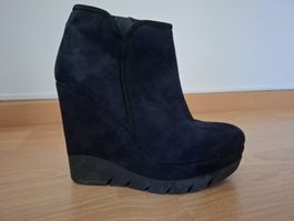 Albano Stivaletti blu Scamosciati con Zeppa  N.37