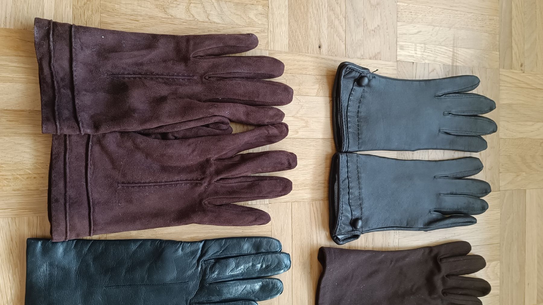 Guanti & manicotti: Set Damen Handschuhe braun-schwarz – Usato da Baden venduto da zuppel 1