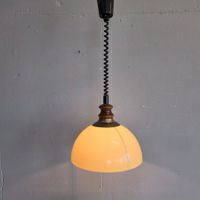 Vintage Hängelampe Auszuglampe 1980 Plexiglas Lampe