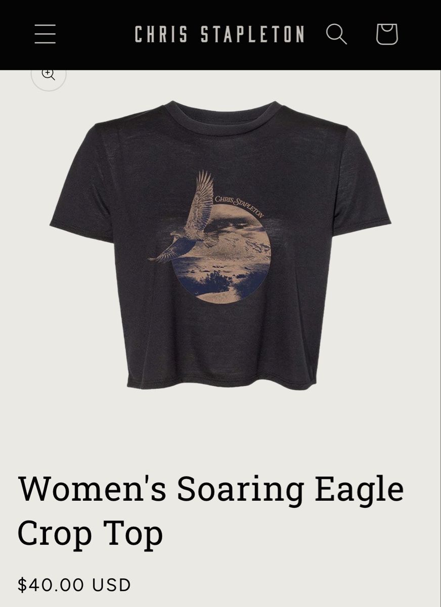 T-shirt: Chris Stapleton Crop Top – Nuovo (secondo la descrizione) da Frauenfeld venduto da heyLani 4