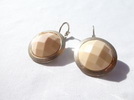 Vintage Ohrstecker mit Klappverschluss, Modeschmuck