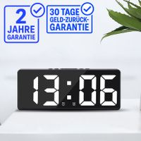 LED Uhr mit Wecker ⏰ & Thermometer 🌡️ (fabrikneu) schwarz
