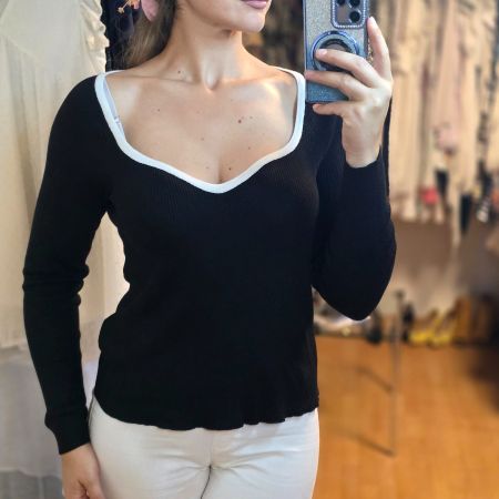 Bonprix Rippstrick Pullover Gr. L 40/42