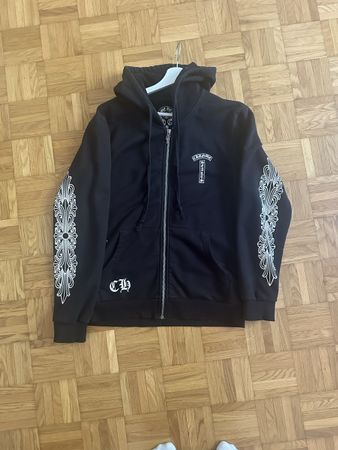 Chrome Hearts Black Zip Hoodie Size Medium Used