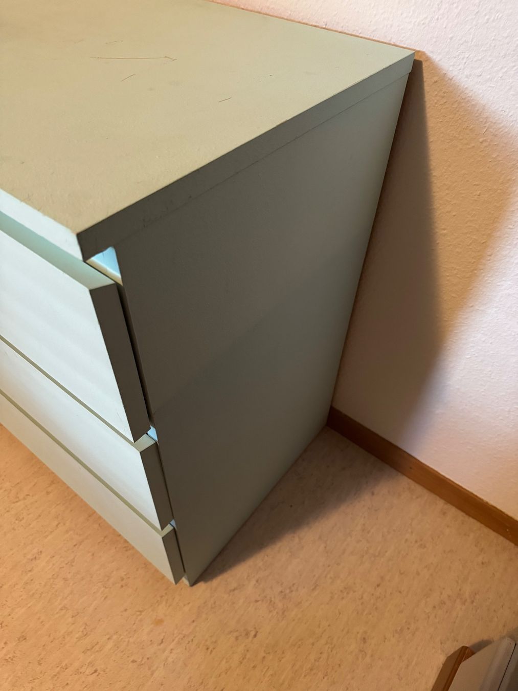 Ikea Kommoden: Ikea Malm Kommode - 3 Schubladen | Mint gestrichen – Gebraucht aus Fislisbach von chili2006 7