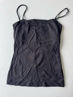 stretchy tight black spaghetti top