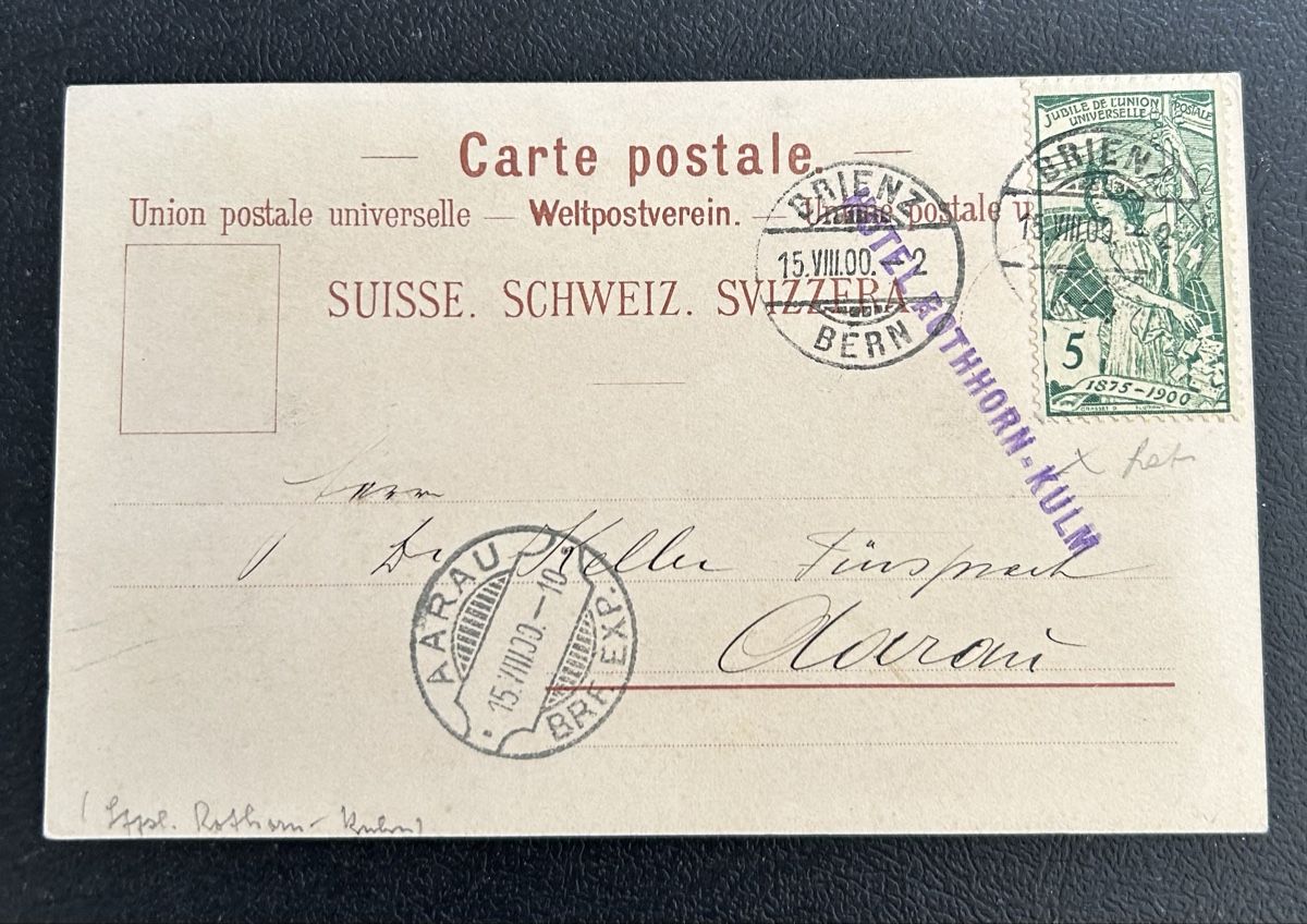 Cartoline postali: Gruss vom Brienzer Rothorn Litho – Usato da Horw venduto da Tellbub 1